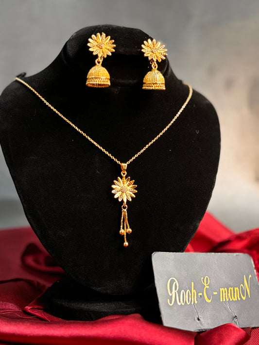 Royal Heritage Jhumka & Necklace Set